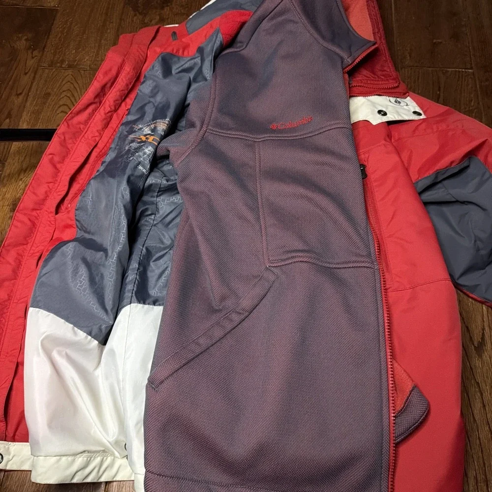 Columbia Men's Large XCO Jacket‎ Red/Grey